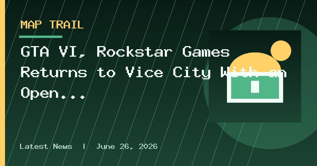 GTA VI, Rockstar Games Returns to Vice City With an Open World Designed