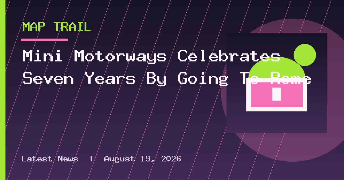 Mini Motorways Celebrates Seven Years By Going To Rome