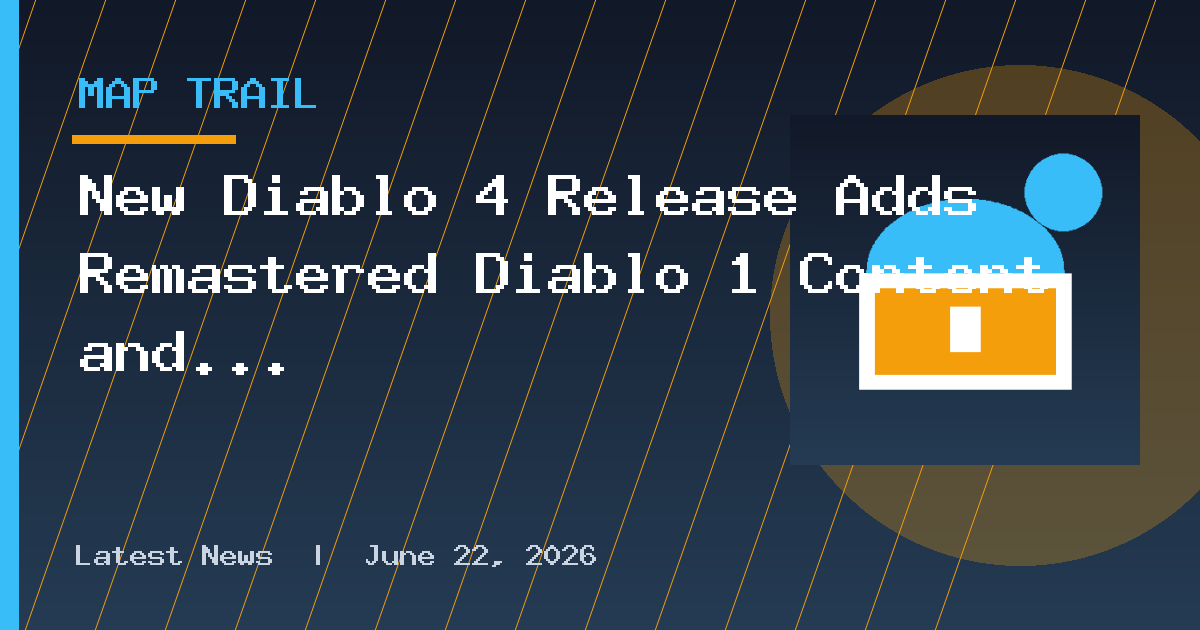 New Diablo 4 Release Adds Remastered Diablo 1 Content and Bosses
