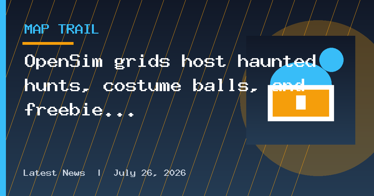 OpenSim grids host haunted hunts, costume balls, and freebie markets