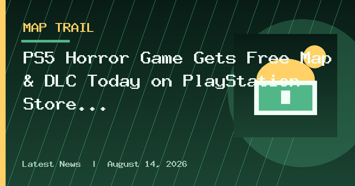 PS5 Horror Game Gets Free Map & DLC Today on PlayStation Store